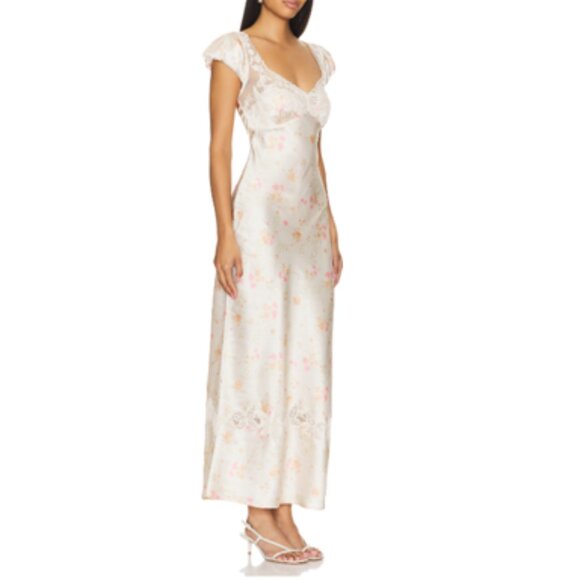 Free People Butterfly Babe Midi Dress Sz Small - Picture 2 of 9